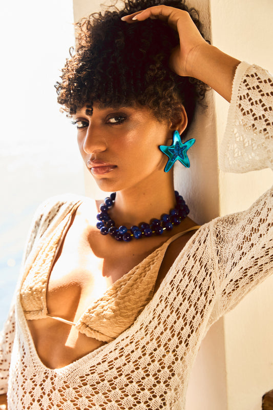 Sea Star Blu Earrings
