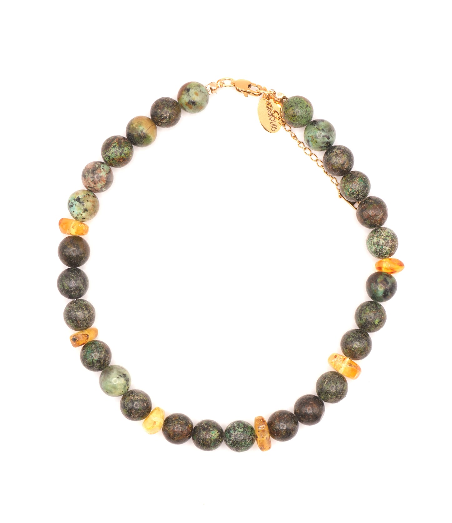 Amber Green Necklace