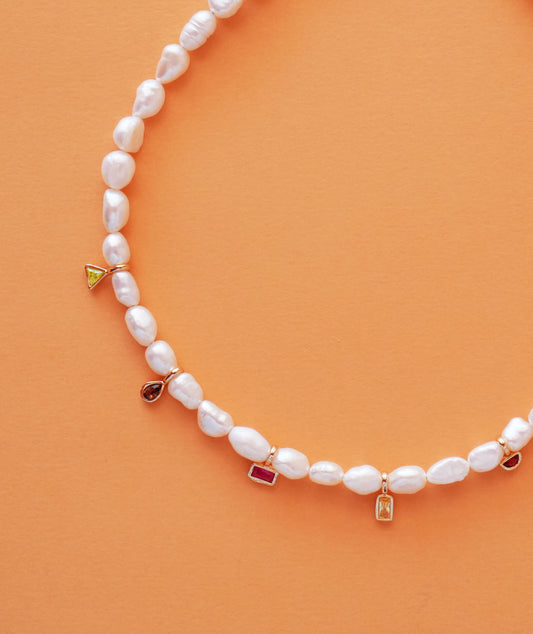 Ari Gold Pearl Necklace