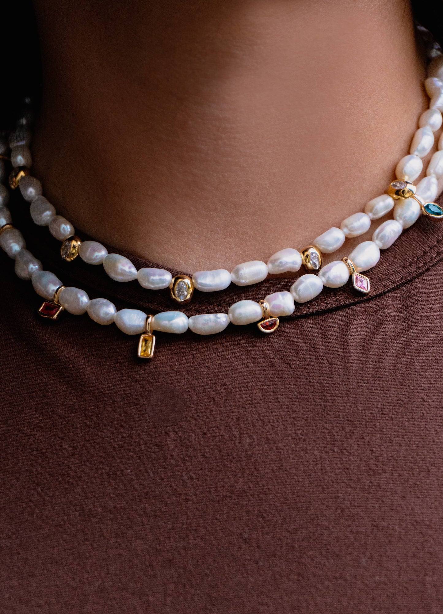 Ari Gold Pearl Necklace