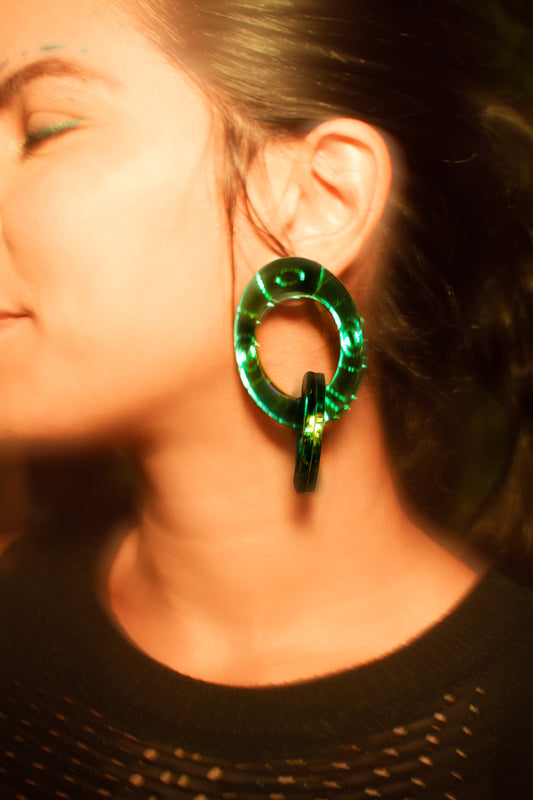 Atabey Green Earrings