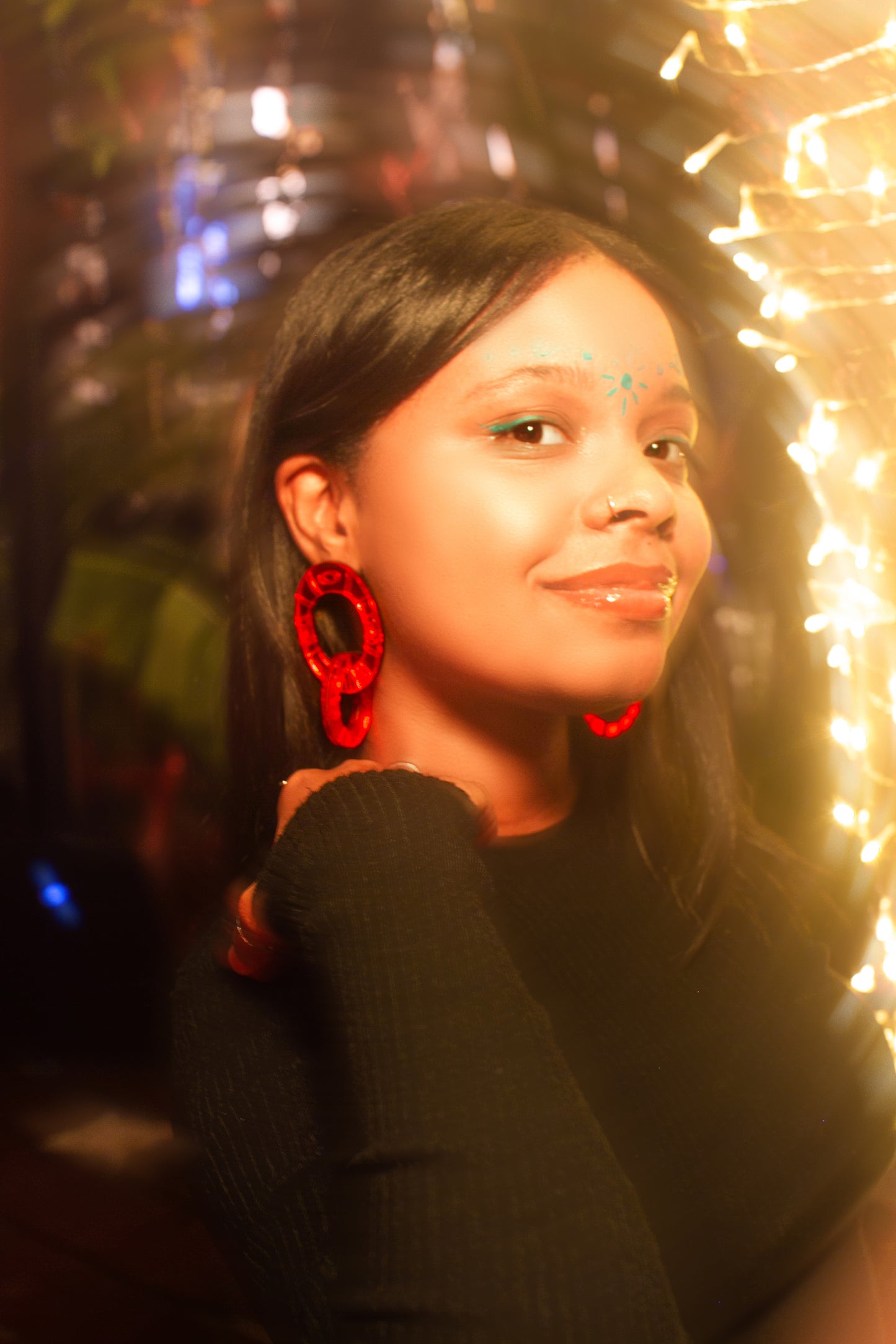 Atabey Red Earrings