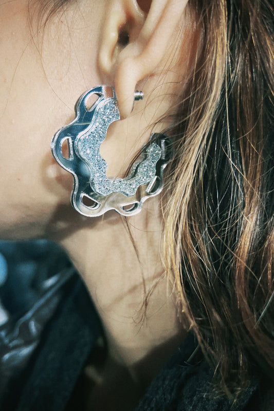 Kachi Silver Hoops