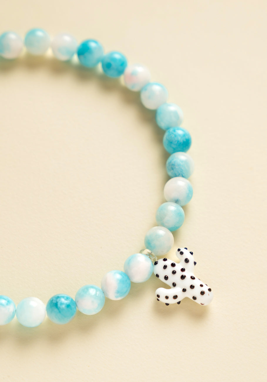Blue Cactus Necklace