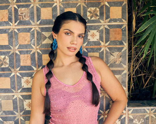 Caracolito Blue Earrings