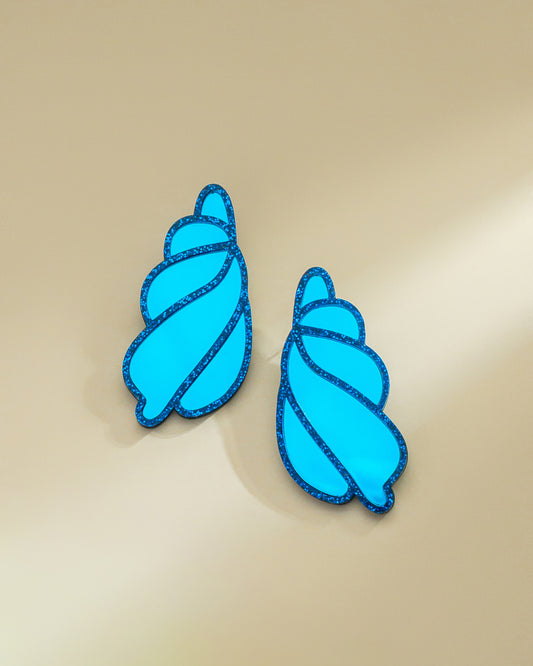 Caracolito Blue Earrings