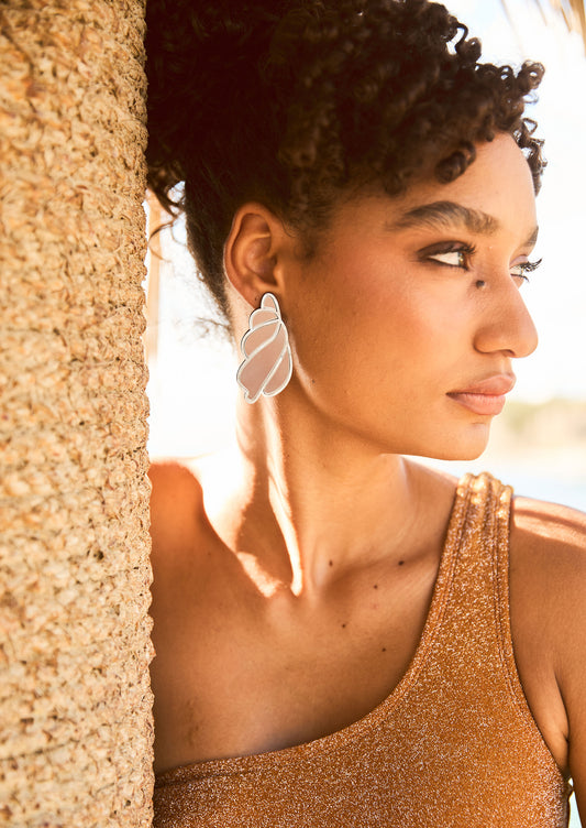 Caracolito Silver Earrings