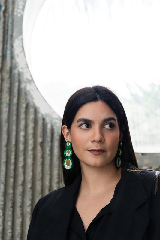 Rondé Green Earrings