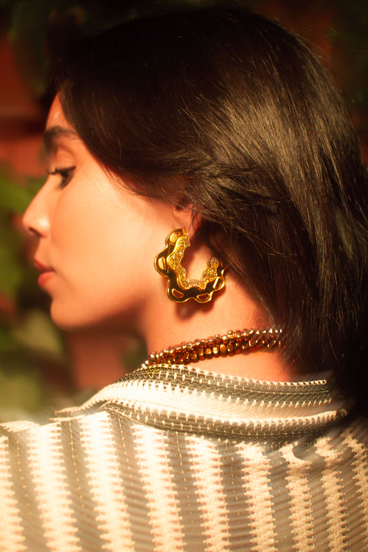 Kachi Golden Hoops