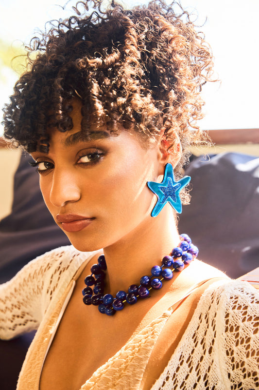 Sea Star Blu Earrings