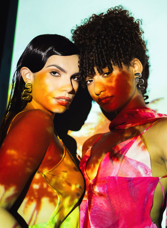 Wavy Golden Earrings