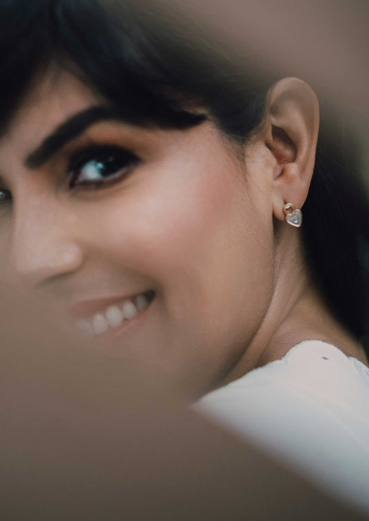 Locked Heart Mini Earrings