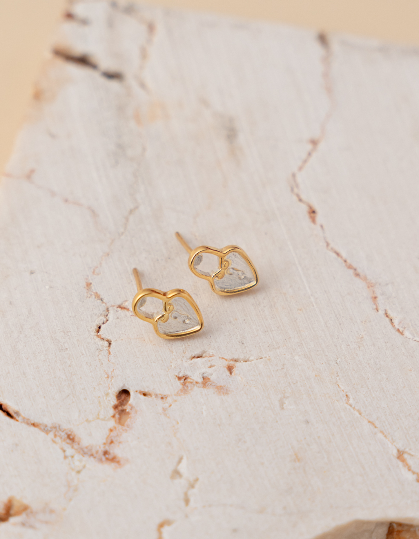 Locked Heart Mini Earrings