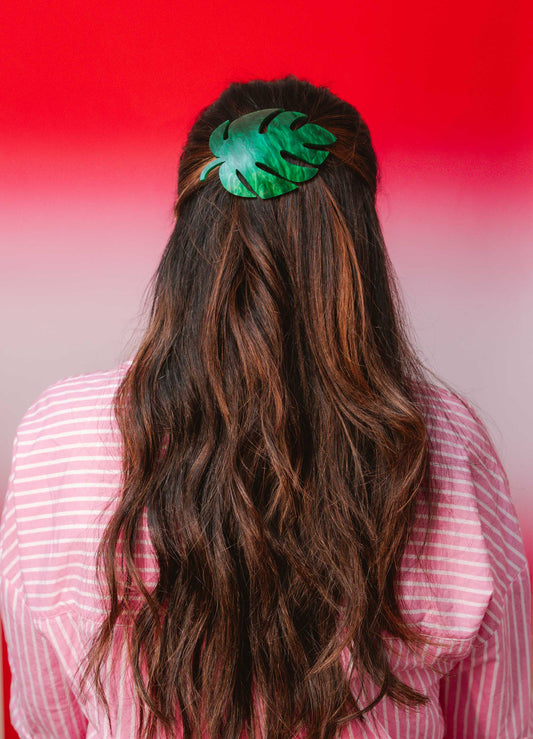 Monstera Leaf Hairclip