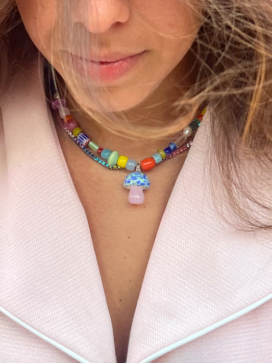 Funky Mushroom Necklace