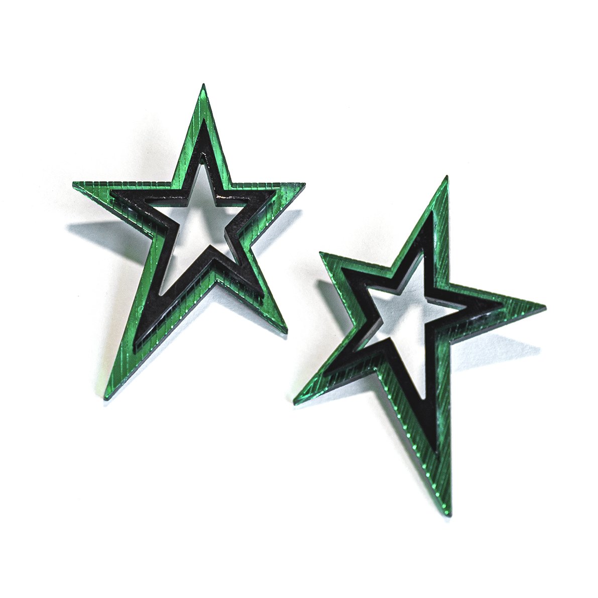 Starry Night Green Earrings
