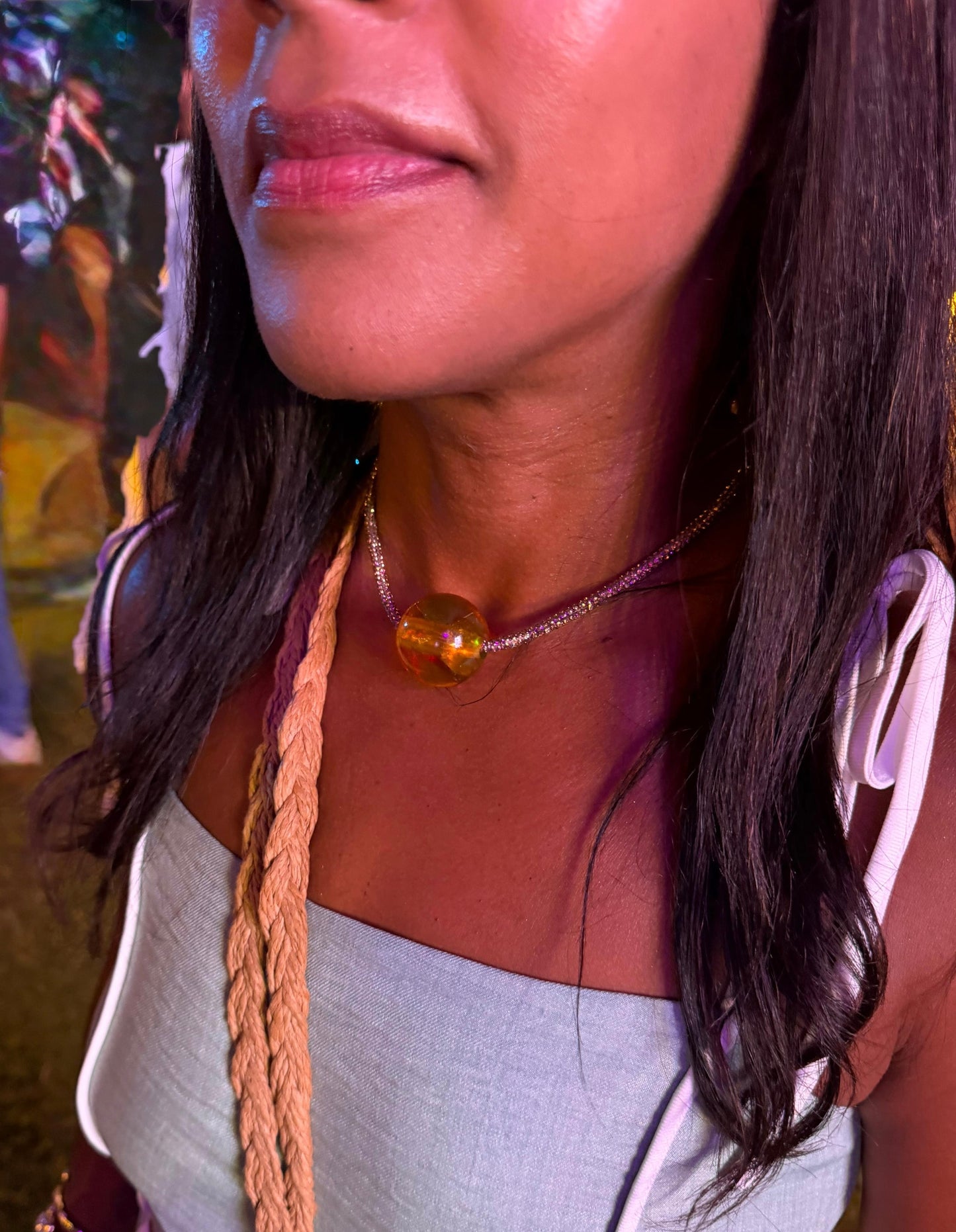 Amber Wrap Necklace