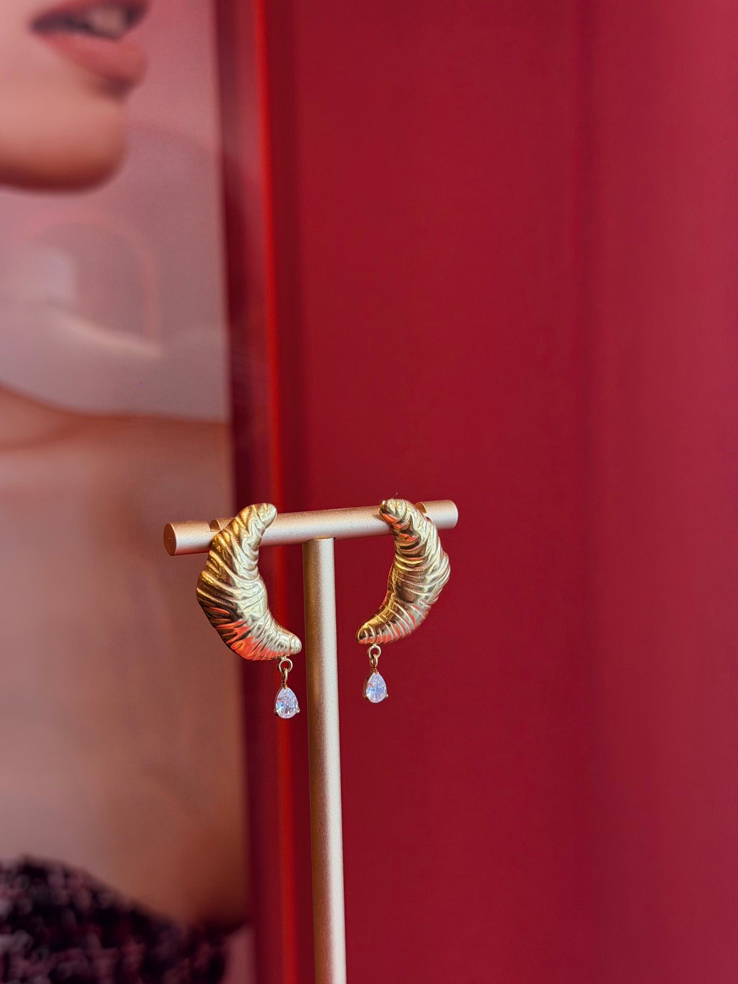 Croissants Golden Earrings