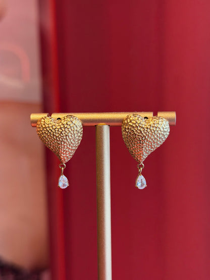 Heart Golden Earrings