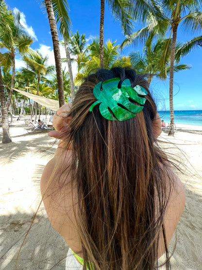 Monstera Leaf Hairclip