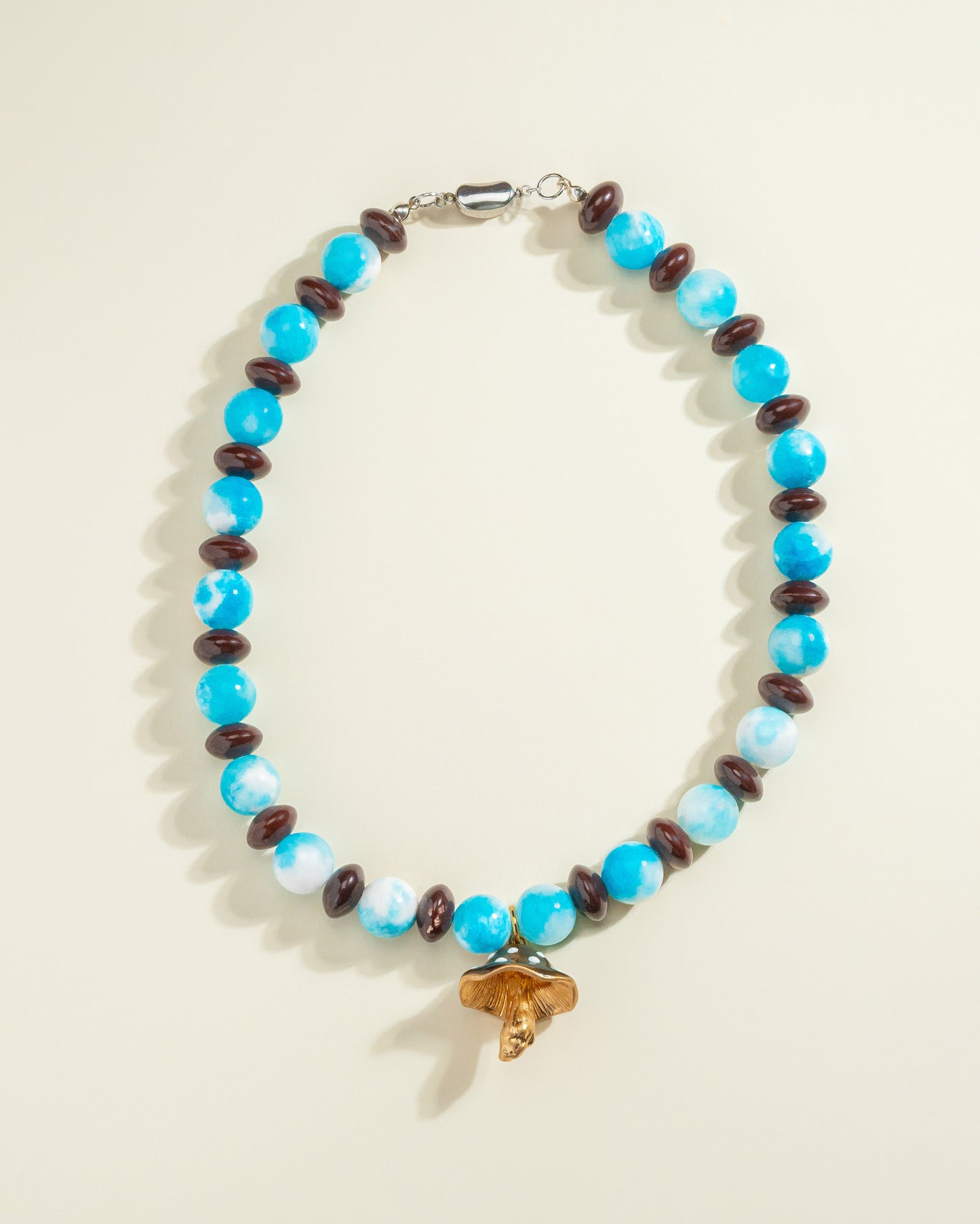 Alice in wonderland mushroom necklace