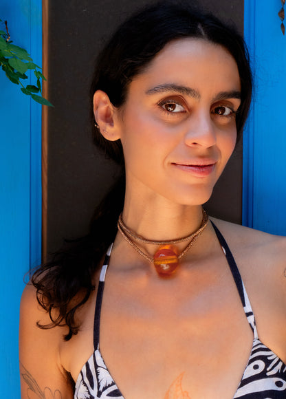 Amber Wrap Necklace