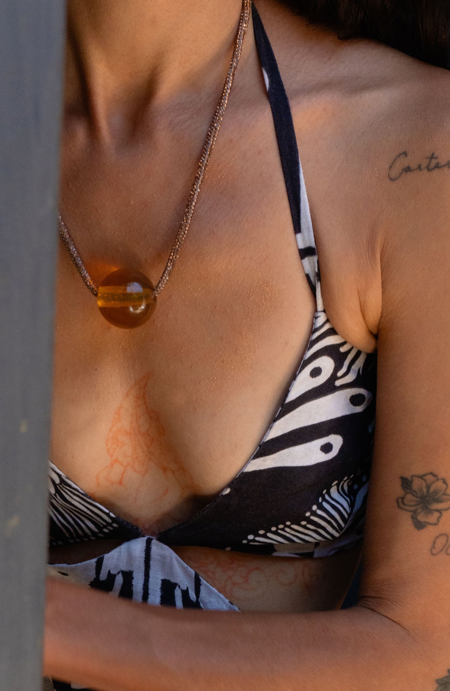 Amber Wrap Necklace