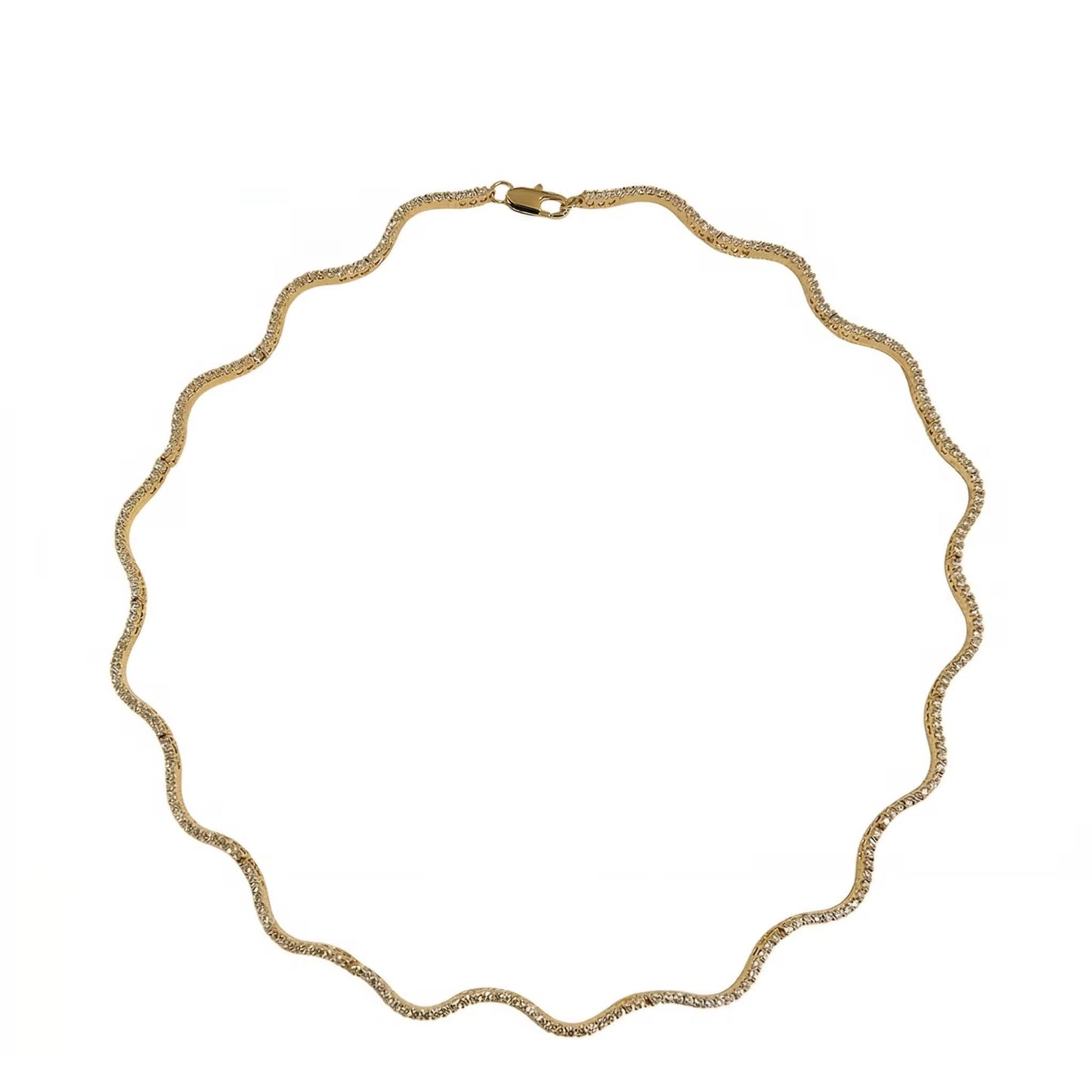 Wavy Golden Necklace