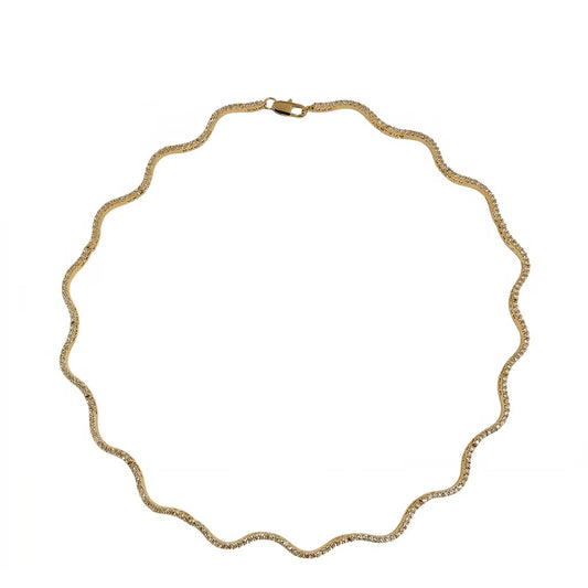 Wavy Golden Necklace
