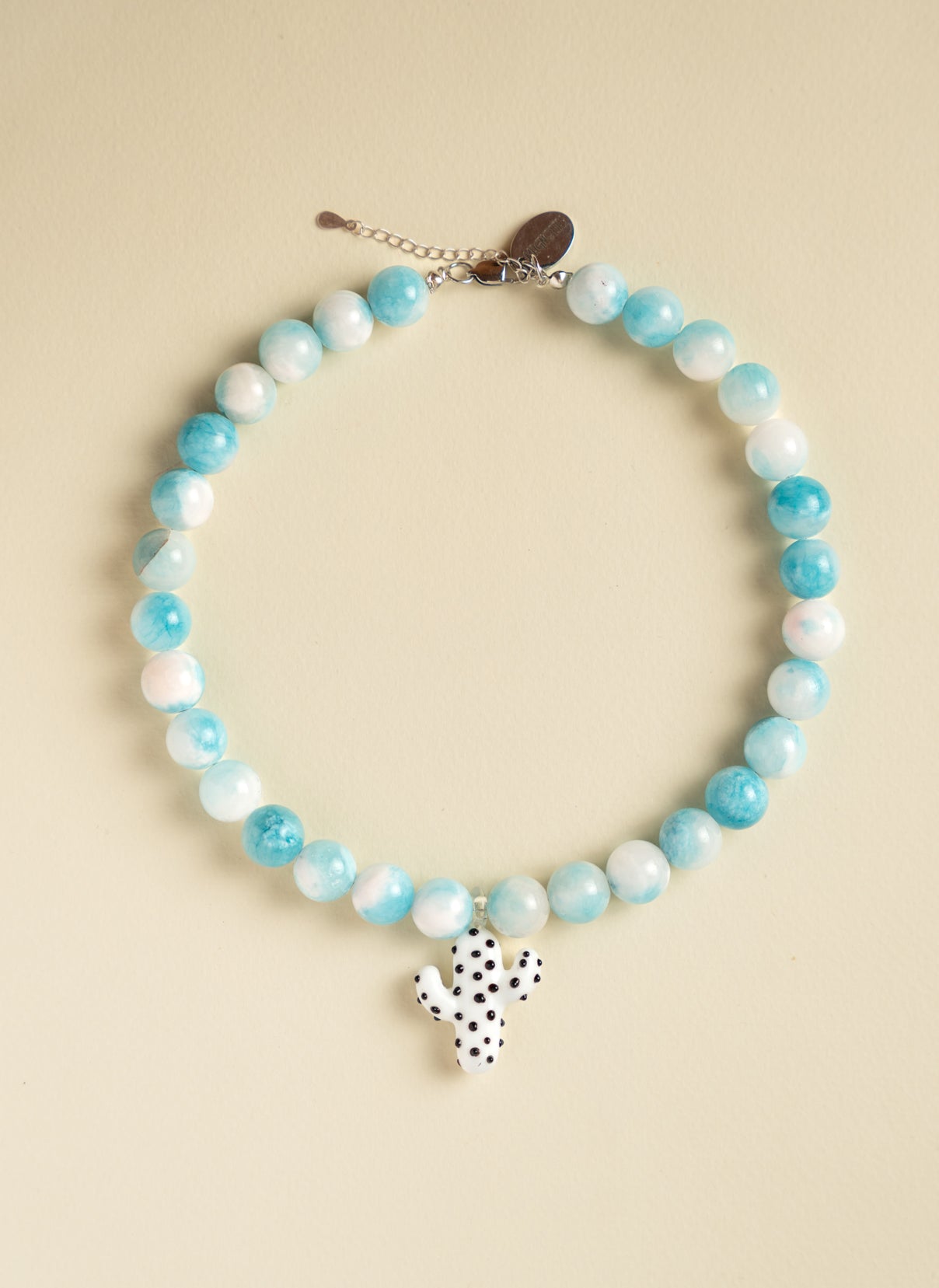 Blue Cactus Necklace