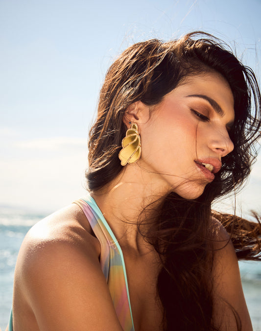 Caracolito Golden Earrings