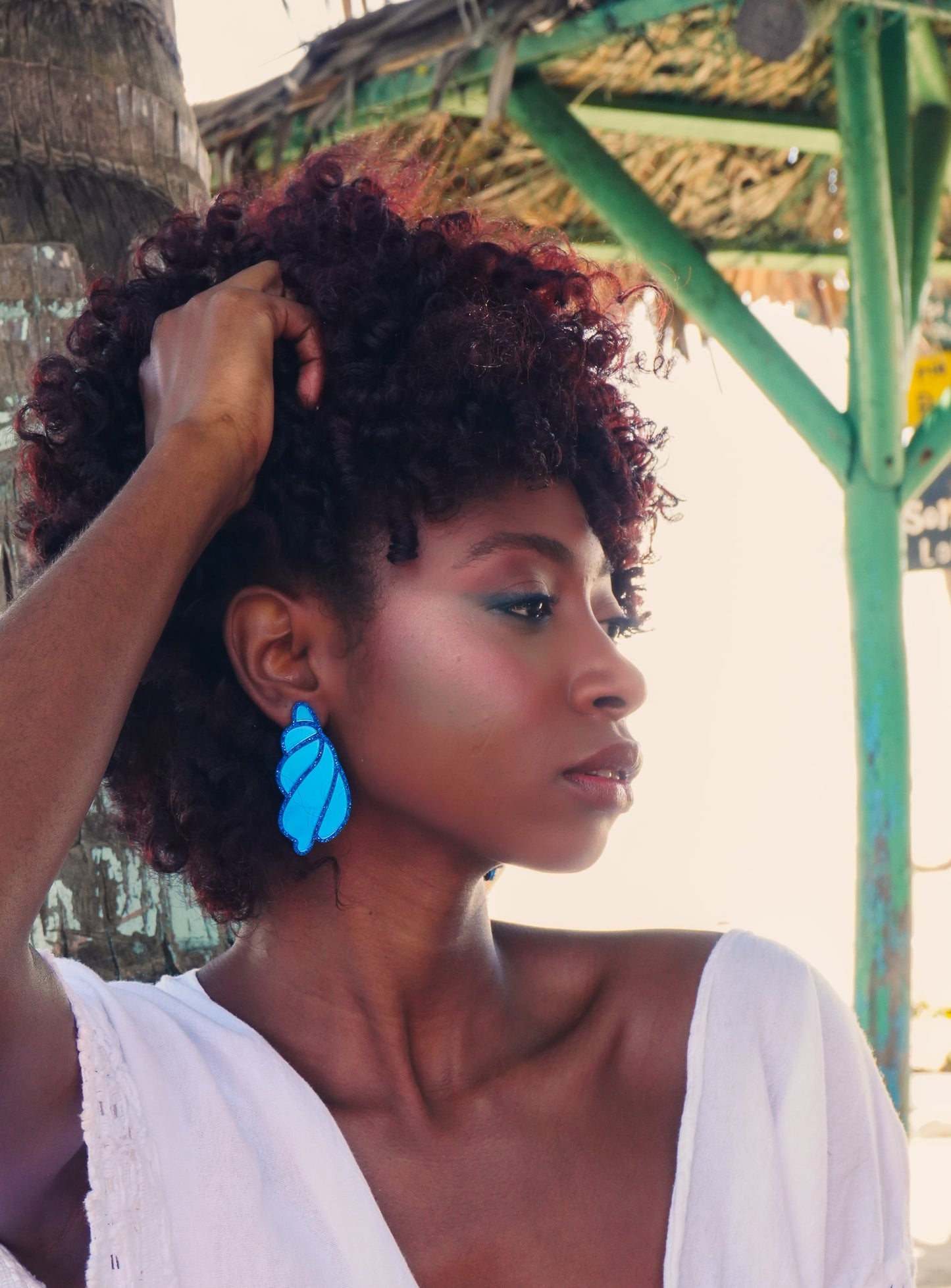 Caracolito Blue Earrings