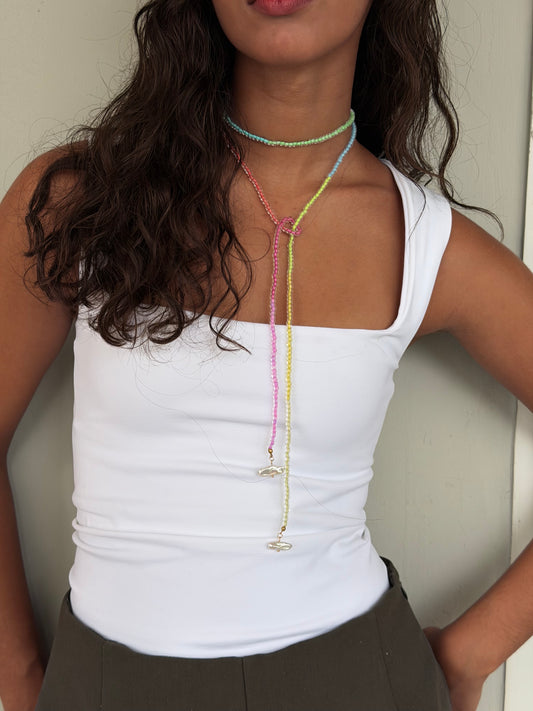Gradient Pearl Lariat