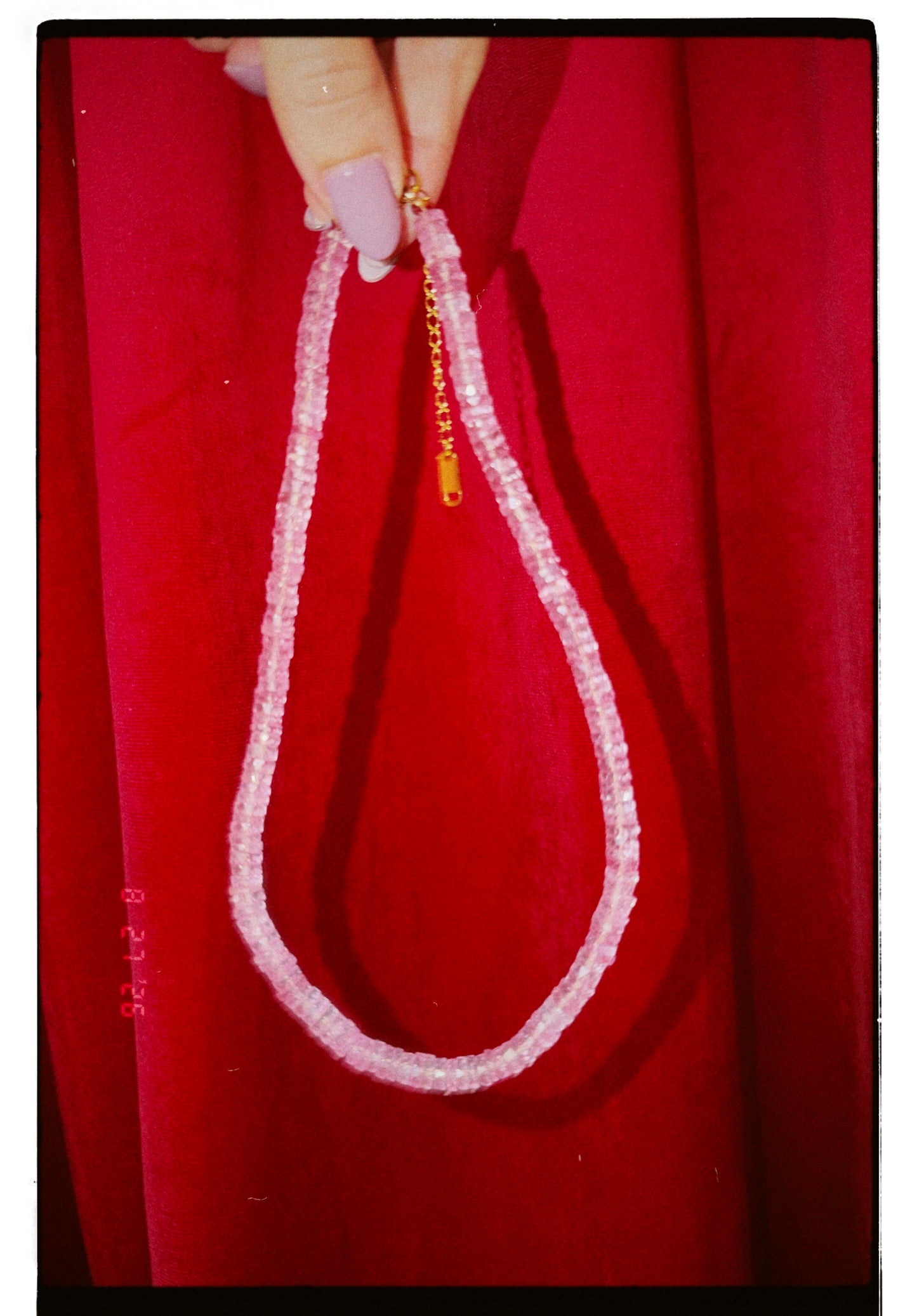 Pink Topaz Necklace