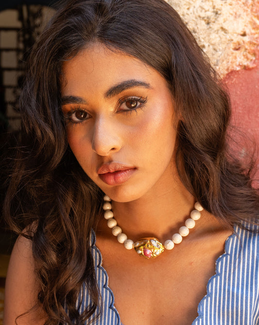 Duna White Necklace