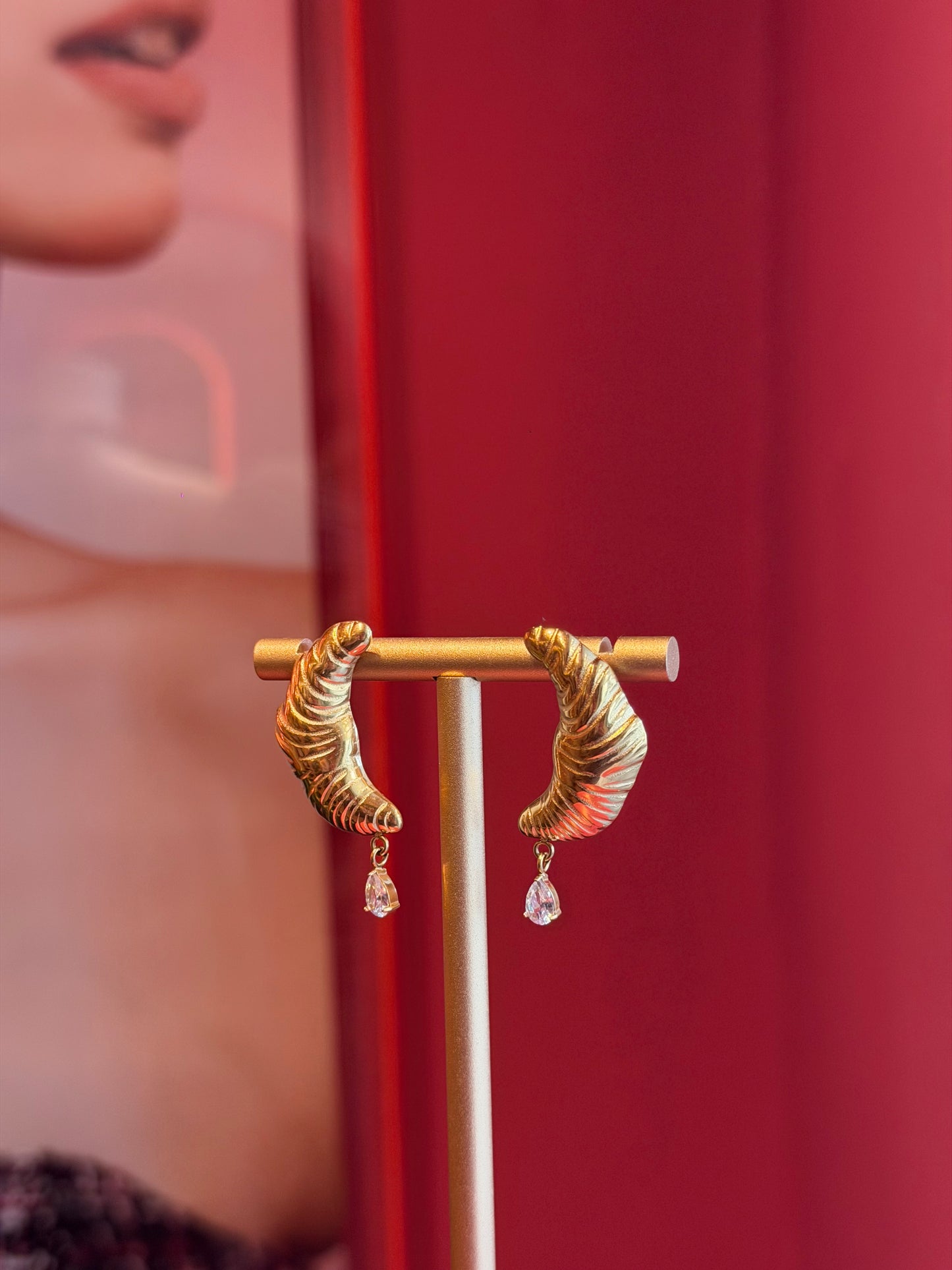 Croissants Golden Earrings