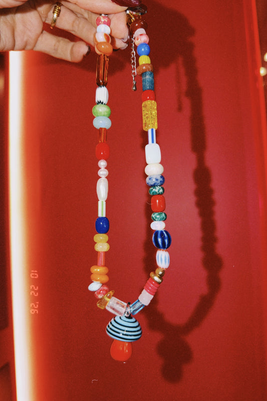 Funky Mushroom Necklace