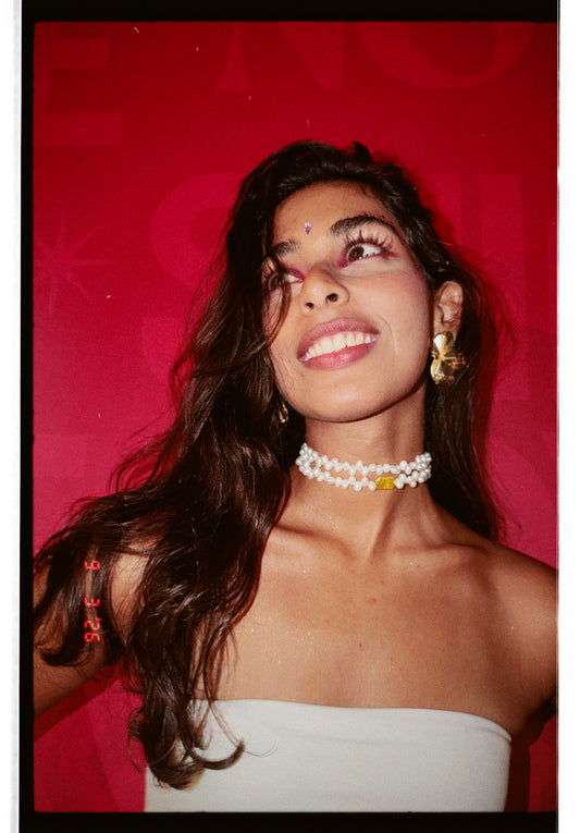 Sunset Pearl Chocker