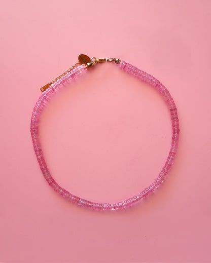 Pink Topaz Necklace