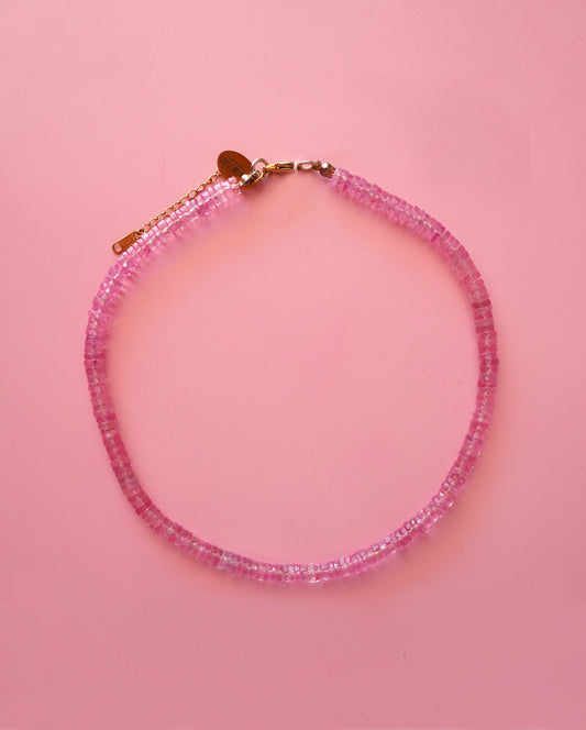 Pink Topaz Necklace
