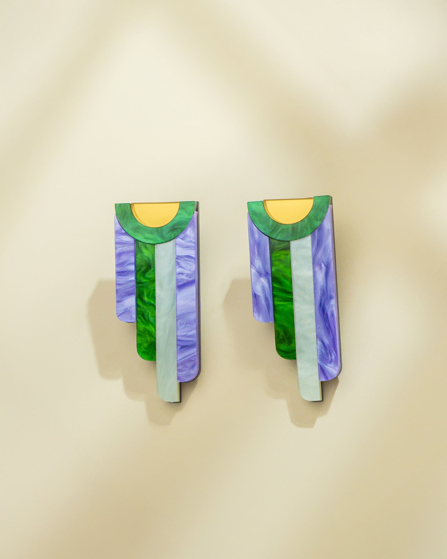 Linetta Purple Earrings