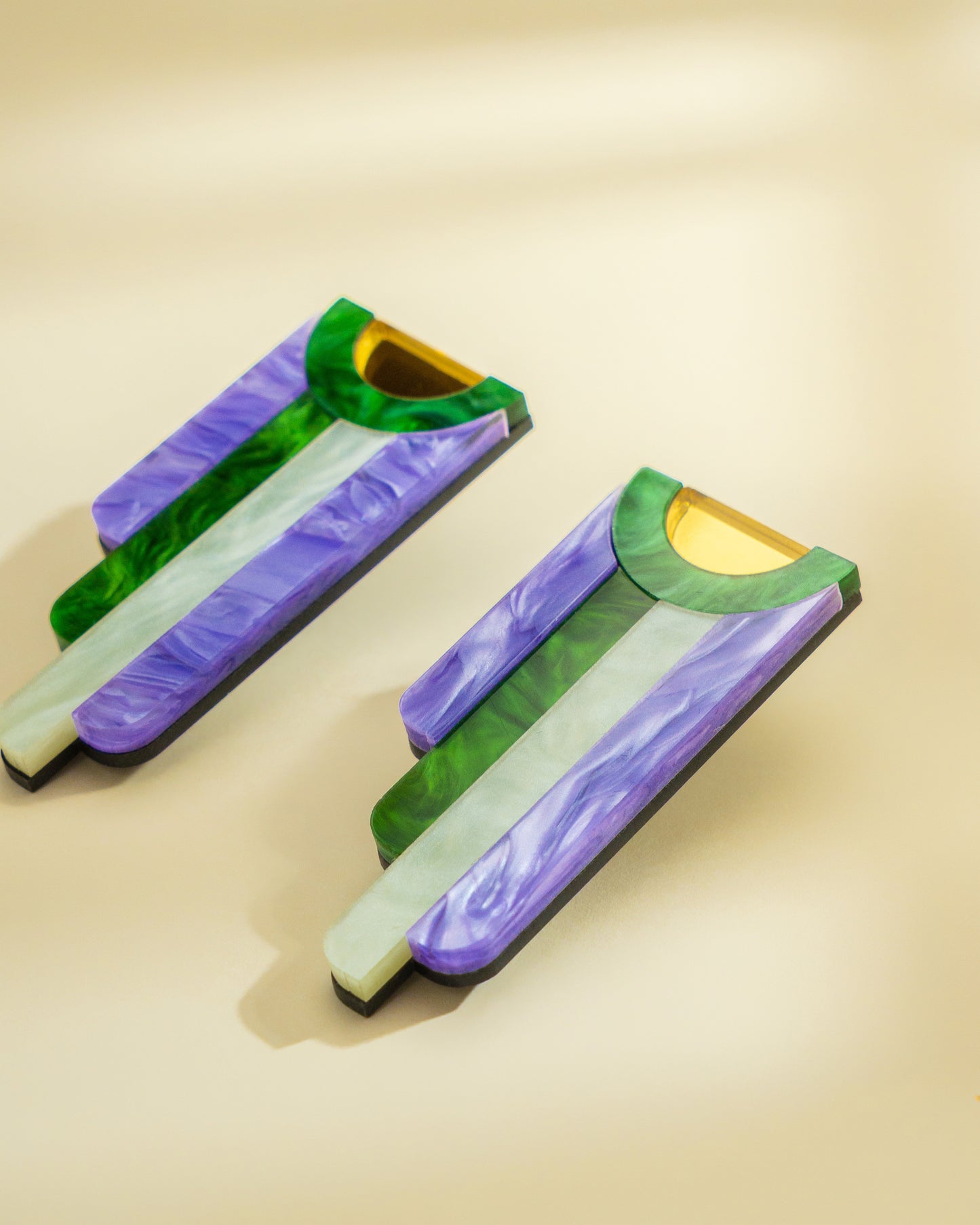 Linetta Purple Earrings