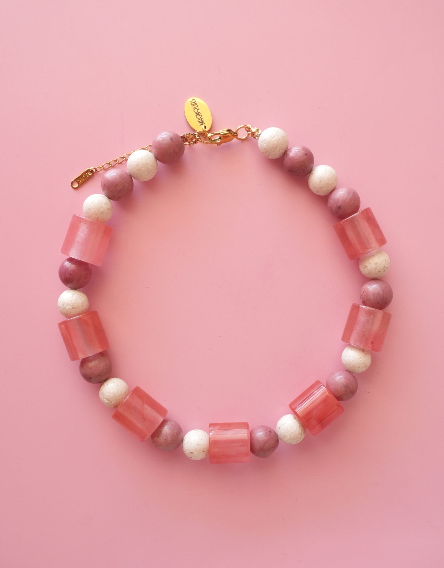 Magnolias Pink Necklace