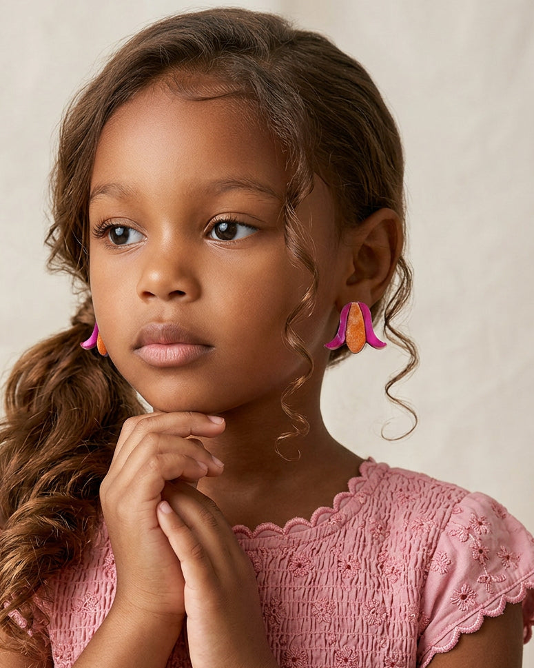 Mother Flower Mini Earring