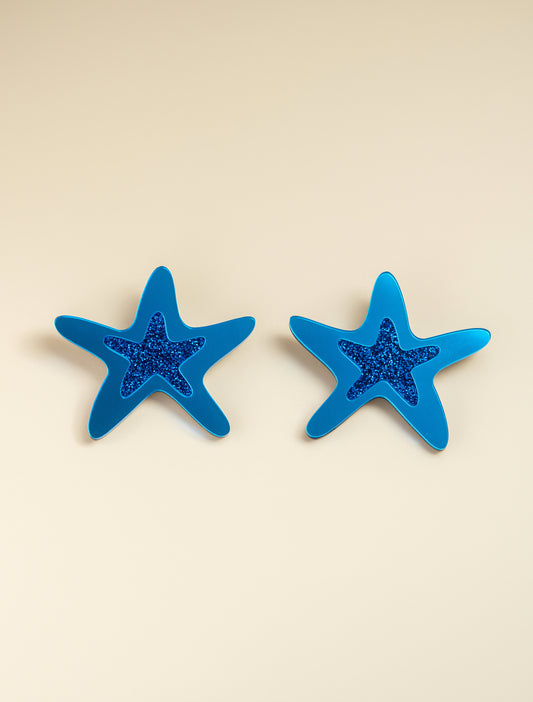 Sea Star Blu Earrings