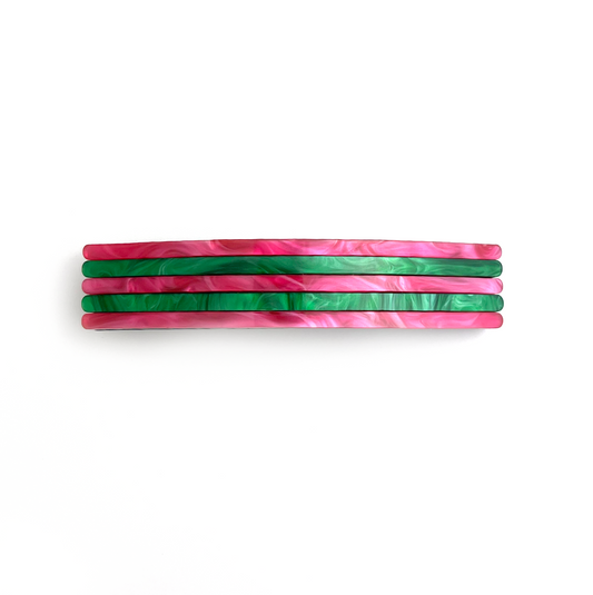 Between the lines green pink hairclip