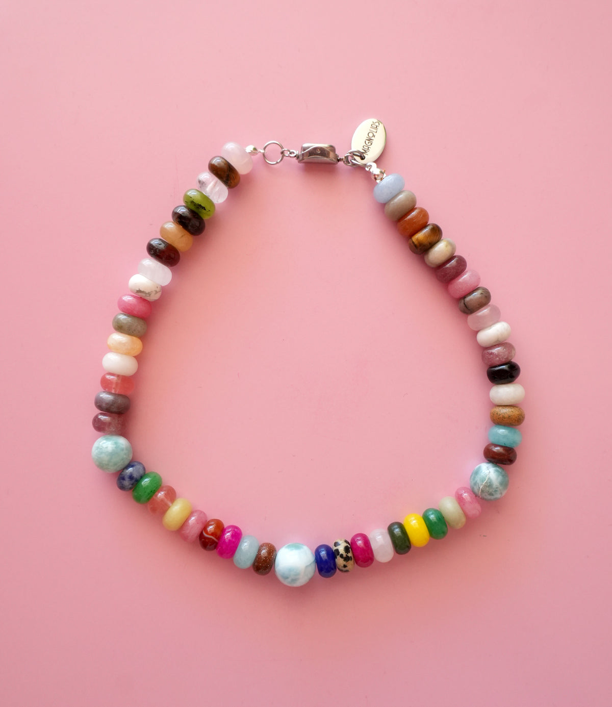 Colorful Larimar Beaded Necklace