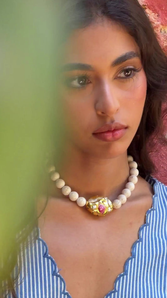 Duna White Necklace