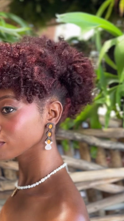 Ovelias Brown Earrings