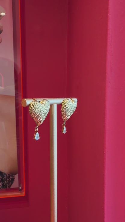 Heart Golden Earrings